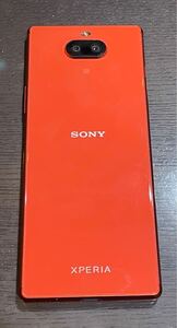 SONY Xperia8 902SO オレンジ　手帳型ケース付き