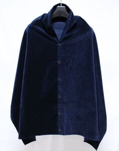 Engineered Garments エンジニアードガーメンツ Button Shawl Velveteen ボタン ショール ベルベット ストール 紺