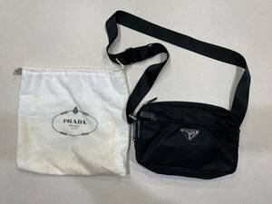 H5878 1円～ PRADA プラダ ナイロン ショルダーバッグ ブランドバッグ ブラック系 BT0167　保存袋 ギャラ有