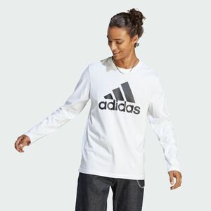 ★アディダス adidas 新品 メンズ エッセンシャルズ カジュアル クルーネック 長袖 Tシャツ ロンT 白 Lサイズ [IC9309-L] 三 弐★QWER★