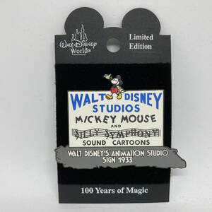 ♪♪ 283 WDW Disney World アメリカ ピンバッジ アニメスタジオ 100 Years of Magic Countdown 1933 Animation Studio Sign ピン 5000個