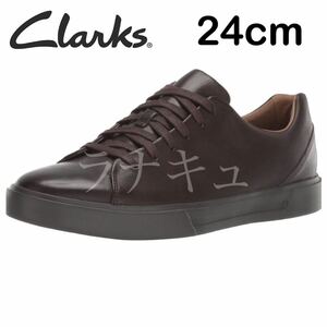 ☆未使用☆ Clarks クラークス アンコスタレース スニーカー　24cm スタンスミス　アンマウイレース　ブラウン　茶色