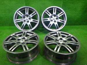 中古 18インチ 18×7J 5穴 三菱ナット用 デリカD5 純正オプション アルミホイール 4本セット 希少 アウトランダー RVRへの流用など