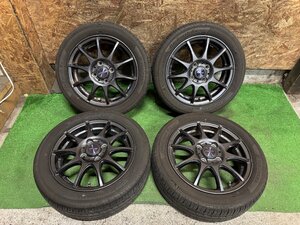 良品 weds VELVA 14インチ 4.5J +45 165/55R14 YOKOHAMA BluEarth-Es ES32 2023年製 夏タイヤ タイヤホイール 4本セット H83