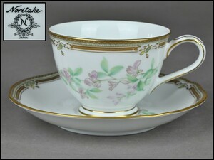 ノリタケ【Noritake】ガラコンテッサ カップ&ソーサー ティーカップ ①【ド-51226