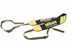 外観綺麗☆Nikon FOR PROFESSIONAL / ニコン プロフェッショナル / プロスト / ストラップ / 黒 × 黄色 / 現状品☆2066037