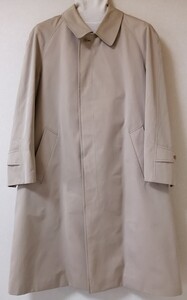 英国製アクアスキュータム （Aquascutum）のコットン１００％ベジューのバルカラー（ステンカラー）コート/美品