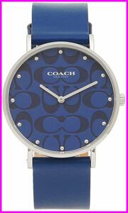 【COACHコーチ】 PERRY ペリー 36MM クォーツ ブルー シルバー14503299 レディース 