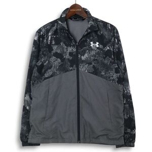 UNDER ARMOUR アンダーアーマー 秋冬 裏起毛★ ロゴプリント ジップ ジャケット ブルゾン Sz.XL　レディース トレーニング　E4T02213_A#N