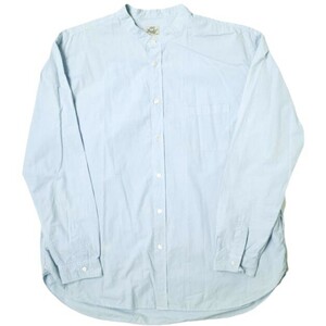 GOLD ゴールド 東洋エンタープライズ COTTON BROAD BAND COLLAR A-LINE SHIRT コットンブロードバンドカラーシャツ GL27359 L サックス