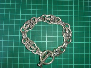 即決　A&G スカル・ダガーブシルバーレスレット 検索： ヴィンテージ　CHROME HEARTS　ガボラトリー　クレイジーピッグ