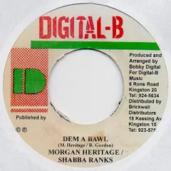 ジャマイカ7" Shabba Ranks / Morgan Heritage Dem A Bawl NONE Digital-B /00080