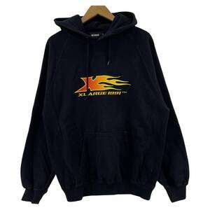 XLARGE エクストララージ プリント　プルオーバー パーカー sizeS/ブラック