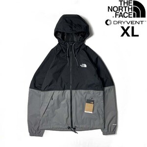 1円～!売切!【正規新品】THE NORTH FACE◆NOVELTY ANTORA RAIN HOODIE マウンテンパーカー US限定 撥水 高機能(XL)黒 グレー 180915-65