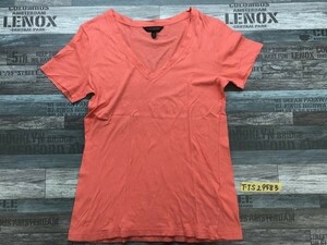 BANANA REPUBLIC バナナリパブリック メンズ Vネック ピマコットン 半袖Tシャツ 小さいサイズ XS オレンジ