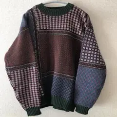 80s ウールリッチ wool 100% セーター ニット ノルディック 旧タグ