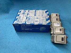 フルカラー埋込パイロットスイッチB 片切　4A ネーム付き　　WN 5241 松下電工　　５個（ばら売り）