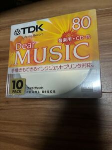 未開封　TDK Dear MUSIC 音楽用・CD-R 80 10PACK 