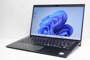 ノートパソコン Windows11 中古 VAIO Pro PK VJPK11C12N 14インチ 第8世代 Core i5 SSD256GB メモリ8GB Windows10 カメラ WWAN