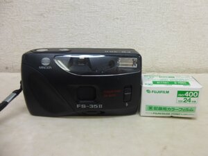 10517●ミノルタ MINOLTA FS-35-2フイルムカメラ フイルム1本付き ジャンク品●