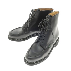 【未使用】パラブーツ Paraboot BEAULIEU レースアップ Uチップブーツ ブラック【サイズ8】