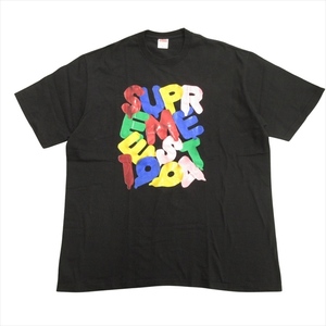 20aw シュプリーム SUPREME Balloons Tee バルーン Tシャツ カットソー ロゴ プリント USA製 XL 黒 ブラック メンズ