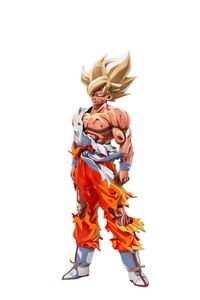  ドラゴンボールフィギュア 伝説の超サイヤ人 孫悟空 リペイント フィギュア 2D 二次元彩色　