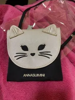 ANNASUIMINI 猫デザイン ポシェット