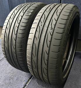 ☆送料無料☆【2015年製造】【溝6.5～7.5分山】DUNLOP LEMANS LM704 2本 225/45R17 溝　ヒビあり ASP2460