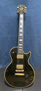 【管:GER521】Gibson レスポールカスタム ハードケース付きエレキギター・KORG ギターチューナー付き・中古品　