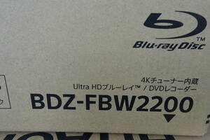 新品保証付　ソニー ブルーレイレコーダー BDZ-FBW2200 SONY