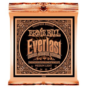 アーニーボール ERNIE BALL 2546 Everlast Coated PHOSPHOR BRONZE MEDIUM LIGHT アコースティックギター弦 ×3セット