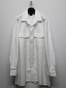 Yohji Yamamoto・ヨウジヤマモト/SUIT BROAD U-CDH OPEN COLLAR SHIRT/WHT・3