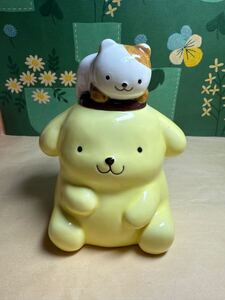 ポムポムプリン　陶器 貯金箱 サンリオ 当時物 欠けがあります