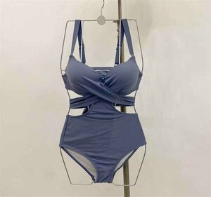 ビキニ 水着 新品 ワンピース水着 セクシー ハイウエスト レディース XL キャメル