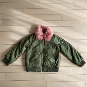 ZARA kids ファー付きMA-1ジャケット116cm