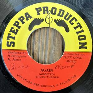 ★送料込み！Jamaican Soulの人気曲ダンスホール・カヴァー！【Chuck Turner - Again】7inch Steppa Production JA