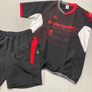 le coq sportif ルコックスポルティフ 上下 セットアップ Tシャツ ハーフパンツ 半袖 シャツ 夏物 メンズ Lサイズ