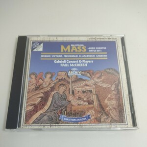【廃盤】ガブリエリ・コンソート / Palestrina: Mass "Hodie Christus natus est" / McCreesh