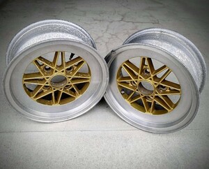 ☆WORK EXCEL 6J +12 PCD114.3 4H 2本 Casting ワーク エクセル 旧車 深リム 当時物 14inch JDM SSR Racing Equip エクイップ 01 03 Kyusha