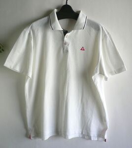 le coq sportif GOLF 白ポロシャツ LLサイズ 　メンズゴルフ 　大きいサイズ