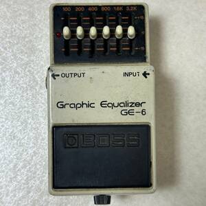 希少 BOSS ボス Graphic Equalizer グラフィック イコライザー GE-6 スケルトン 日本製 1979年 エフェクター 現状