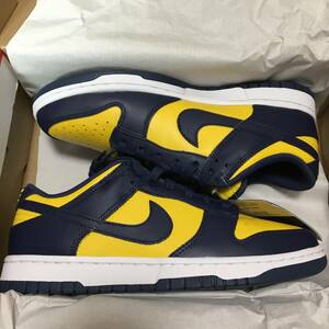 新品 25.5cm NIKE DUNK LOW RETRO MICHIGAN ナイキ ダンク レトロ ミシガン DD1391-700 即決 即発送