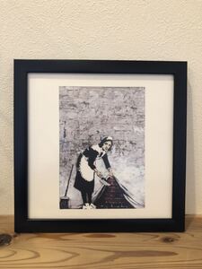 『バンクシー Camden Meid 額装品』 フレーム付 送料188円 壁掛け Banksy カムデン・メイド