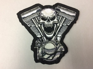 U.S.A直輸入！アメリカンワッペン　MOTOR_SKULL_M　世界で一つだけのワイルドなオリジナルJKTが簡単に出来る！！