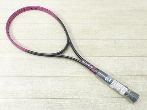 ▲60RA01▲未使用品ヴィンテージ軟式テニスラケットフレームmizuno/ミズノWIDE BODY/ワイドボディUNISON7・レトロ庭球