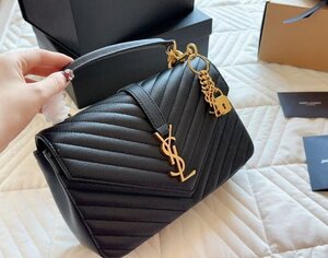 人気美品◆YSL サンローラン レディース ショルダーバッグ トートバッグ ブラック