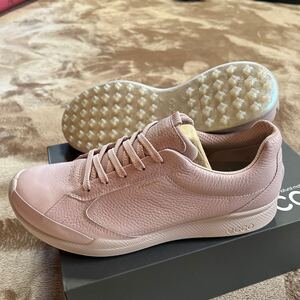 新品正規品　ECCO エコー GOLF BIOM HYBRID 25.0cm スパイクレス　ゴルフシューズ　バイオレットアイスカラー　撥水　天然皮革　送料無料