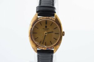 稼働品 ユニバーサルジュネーブ ラウンド ゴールド 手巻き レディース 腕時計 UNIVERSAL GENEVE