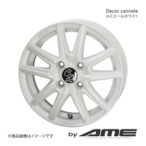 Decor cannele アルミホイール1本 ソリオ MA36S(2015/8～2020/11)【14×4.5J 4-100 +45 ルミエールホワイト】 共豊